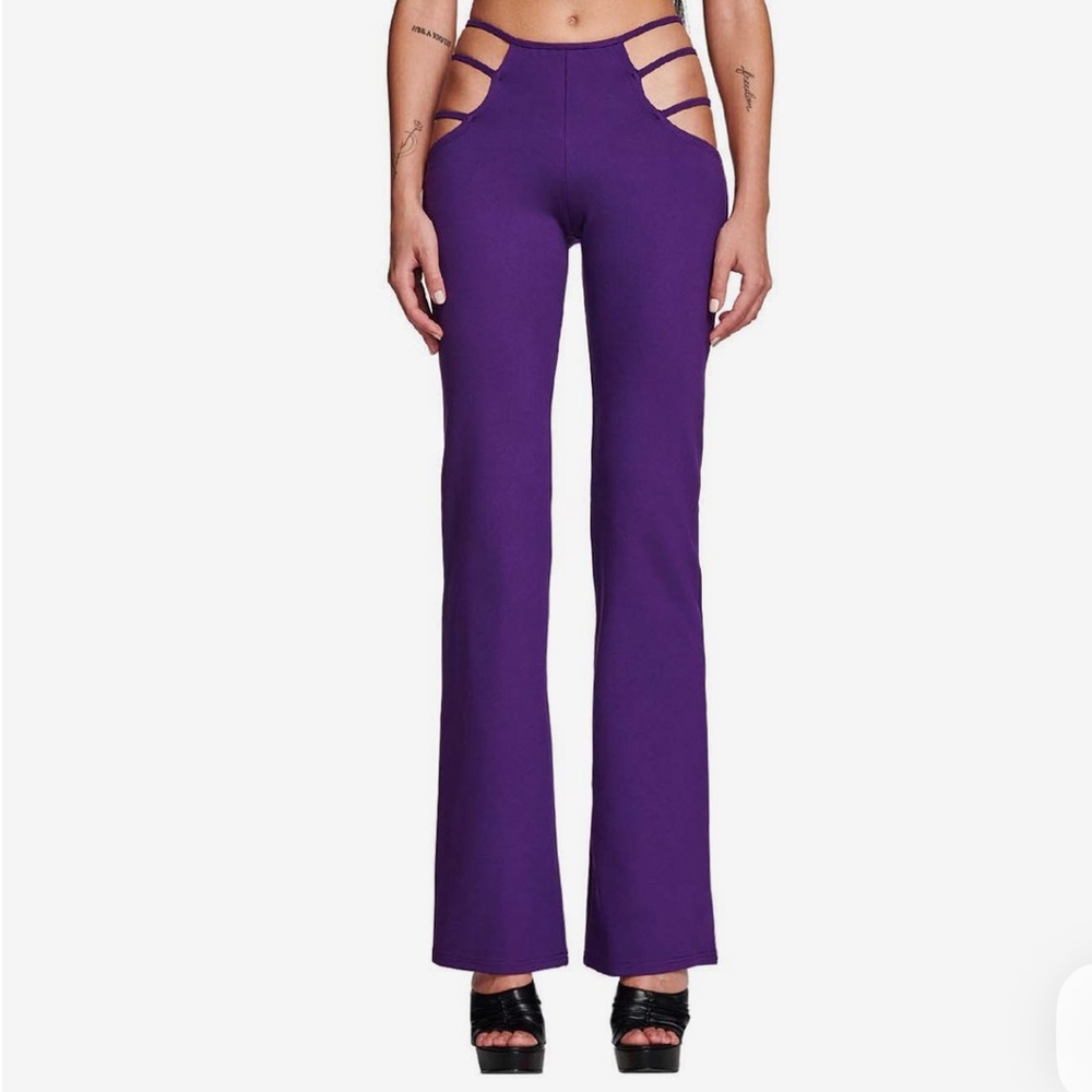 SOLD ON DEPOP!!! I.AM.GIA Women's Flare Pants in Purple